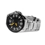 Relógio de Metal Timemark Fundo Preto TM1034-3 - TM1034-3-PR