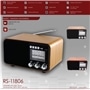 Rádio a Pilhas e Corrente Sami RS-11806 Vintage Castanho Escuro - RS-11806-CAST.ESCR