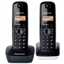 Telefone Fixo sem Fios Digital Duo Panasonic Preto KX-TG1612 - KX-TG1612