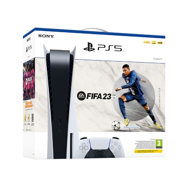 Consola PlayStation 5 825GB + FIFA 23 Formato Digital + Cartão